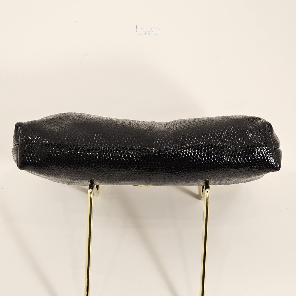 Rare Air Romana Moda Italy Black Reptile Clutch - Picture 5 of 6